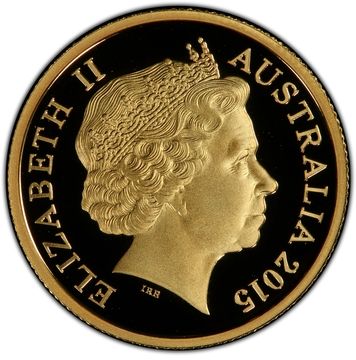 2015 10 Dollars – Elizabeth II (4th Portrait – ANZAC Centenary – Gold Proof)
