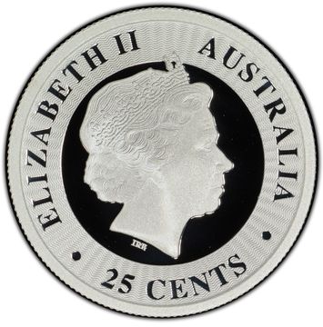 25 Cents – Elizabeth II (4th Portrait – Kangaroo – Silver Proof)