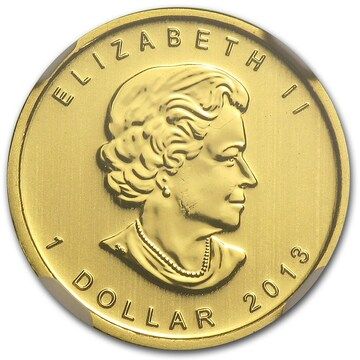 2013-2014 1 Dollar – Elizabeth II (4th Portrait; GML Bullion Coinage)