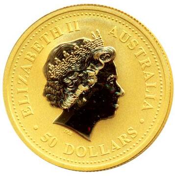 2007 50 Dollars – Elizabeth II (4th Portrait – Kangaroo – Gold Bullion Coin)