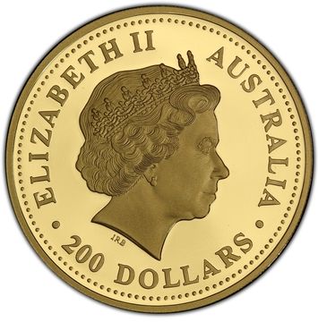 2000 200 Dollars – Elizabeth II (4th Portrait – Australian Nugget – Gold Bullion Coin)