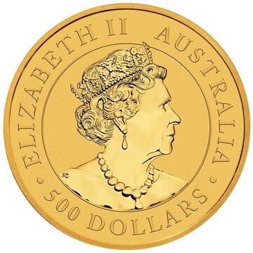 2021 500 Dollars – Elizabeth II (6th Portrait – Australian Wedge-Tailed Eagle – Gold Bullion Coin)