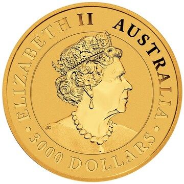 2022 3000 Dollars – Elizabeth II (6th Portrait – Australian Wedge-Tailed Eagle – Gold Bullion Coin)
