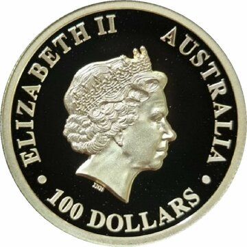 2018 100 Dollars – Elizabeth II (4th Portrait – Australian Kangaroo – Gold Proof High Relief)