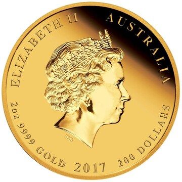 2017 200 Dollars – Elizabeth II (4th Portrait – 70th Wedding Anniversary – Gold Proof)