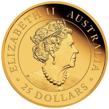 2019 25 Dollars – Elizabeth II (6th Portrait – Australian Nugget – Gold Proof Coin)