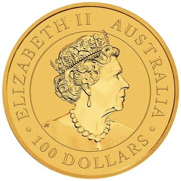 2022 100 Dollars – Elizabeth II (6th Portrait – Super Pit Australia – Gold)