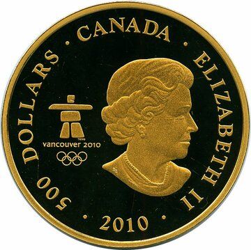 2010 500 Dollars – Elizabeth II (Look of the Games)