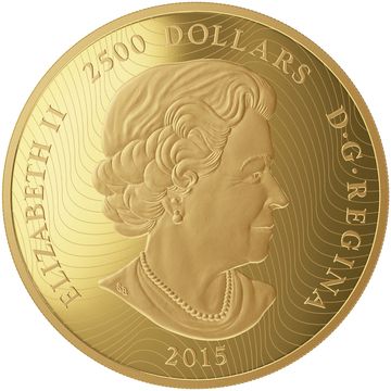 2015 2500 Dollars – Elizabeth II (Maple Leaf Forever)