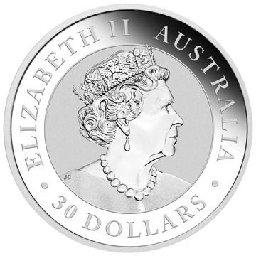 30 Dollars – Elizabeth II (6th Portrait; Posthumous – Australian Kookaburra)