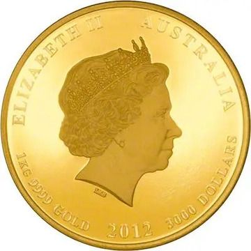 2012 3000 Dollars – Elizabeth II (4th Portrait – Diamond Jubilee – Gold Proof)