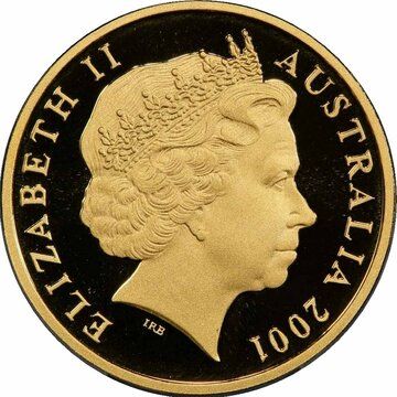 2001-2019 2 Dollars – Elizabeth II (4th Portrait – Aboriginal Man; Gold Proof)
