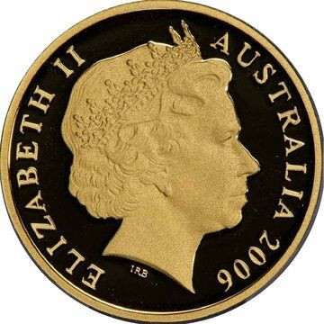 2006-2019 1 Dollar – Elizabeth II (4th Portrait – Mob of Roos; Gold Proof)