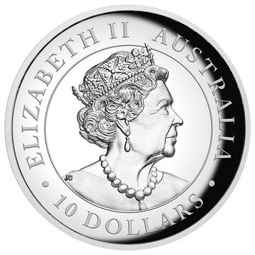10 Dollars – Elizabeth II (6th Portrait – Australian Wedge-Tailed Eagle – Silver Coin)