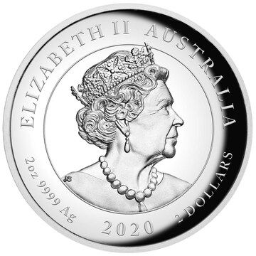 2 Dollars – Elizabeth II (6th Portrait – Double Pixiu – Silver Coin)