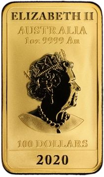 2020 100 Dollars – Elizabeth II (6th Portrait – Chinese Dragon Bullion Bar)