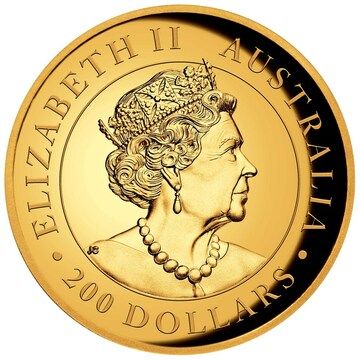 2020 200 Dollars – Elizabeth II (6th Portrait – Kangaroo – Gold Proof High Relief)