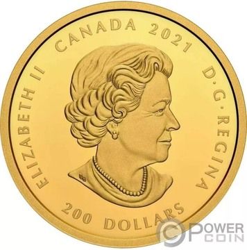 2021 200 Dollars – Elizabeth II (Forevermark Black Label Oval)