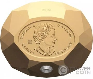 2023 500 Dollars (In the name of Elizabeth II; Forevermark Black Label Oval Diamond)