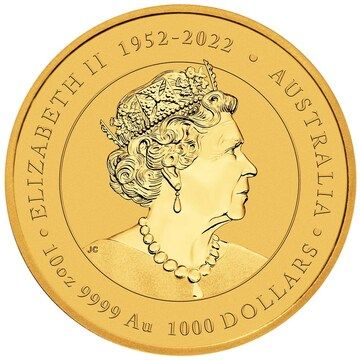 2024 1000 Dollars – Elizabeth II (6th Portrait; In the name of – Year of the Dragon – Gold Coin)