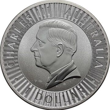 1 Dollar – Charles III (1st Portrait – Australian Kangaroo – Bullion Coin)