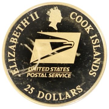 2004 25 Dollars – Elizabeth II (Benjamin Franklin Stamp)