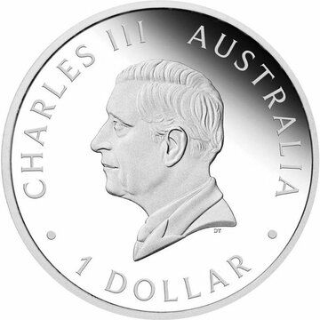 1 Dollar – Charles III (1st Portrait – Perth Mint 125th Anniversary – Silver)