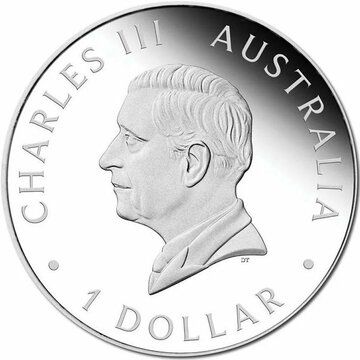 1 Dollar – Charles III (1st Portrait – Wedding – Silver Proof)