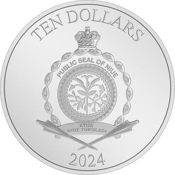 2024 10 Dollars – Charles III (Harley Quinn)