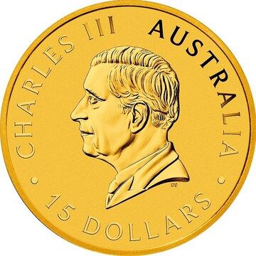 2024 15 Dollars – Charles III (1st Portrait – Australian Kookaburra)