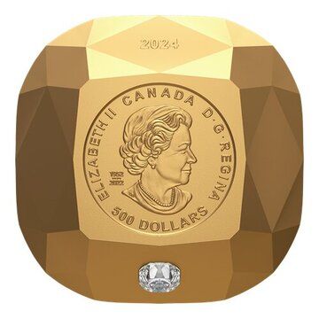 2024 500 Dollars – In the name of Elizabeth II (De Beers Ideal Cushion Diamond)