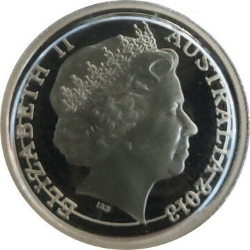 2013 10 Dollars – Elizabeth II (4th Portrait – Explorers’ First Sightings Kangaroo; Gold Proof)