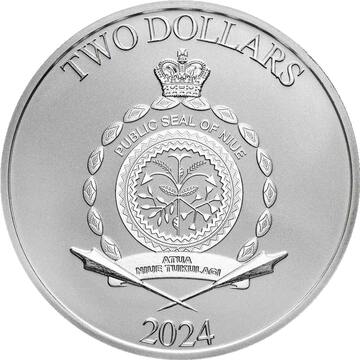2024 2 Dollars – Charles III (Mickey & Minnie Christmas)