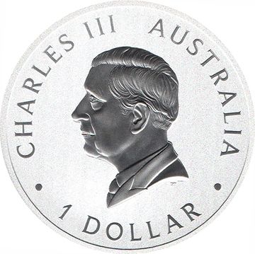 1 Dollar – Charles III (1st Portrait – Four Guardians, Blue Dragon)