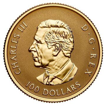 2025 100 Dollars – Charles III (Gleaming Maple Leaves)