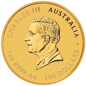 2025 100 Dollars – Charles III (1st Portrait – Year of the Snake – Gold Bullion Coin)