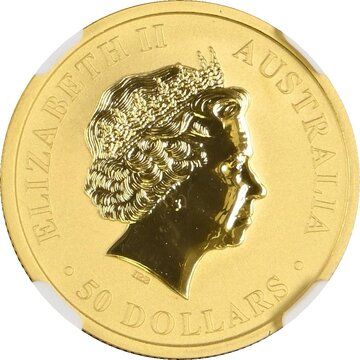 2011 50 Dollars – Elizabeth II (4th Portrait – Kangaroo – Gold Bullion Coin)