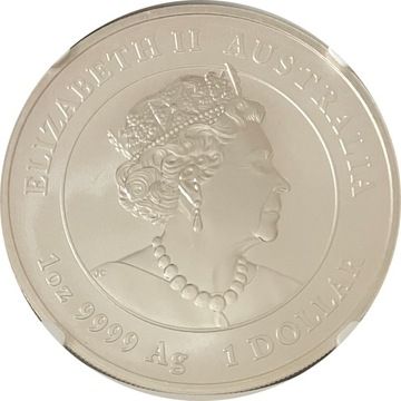 1 Dollar – Elizabeth II (6th Portrait – Year of the Mouse; Peas – Coloured)