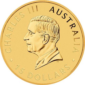 2025 15 Dollars – Charles III (1st Portrait – Australian Kookaburra – Gold Bullion Coin)