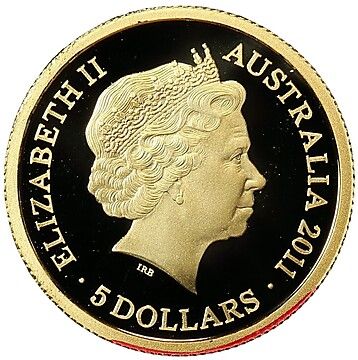 2011 5 Dollars – Elizabeth II (4th Portrait – Fremantle Prison)