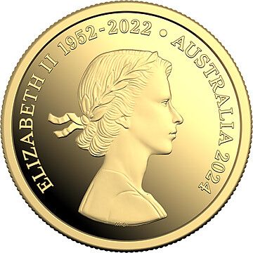 2024 5 Cents – Elizabeth II (1st Portrait; In the name of – Echidna; Mary Gillick Obverse; Gold Proof)