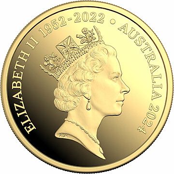 2024 20 Cents – Elizabeth II (3rd Portrait; In the name of – Platypus; Raphael Maklouf Obverse; Gold Proof)