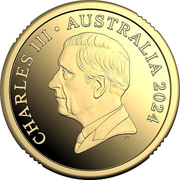 2024-2025 2 Dollars – Charles III (1st Portrait – Aboriginal Man; Dan Thorne Obverse; Gold Proof)