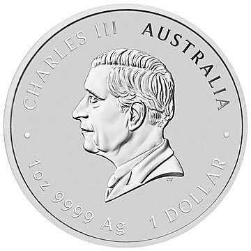 1 Dollar – Charles III (1st Portrait; Pillar Dollar)