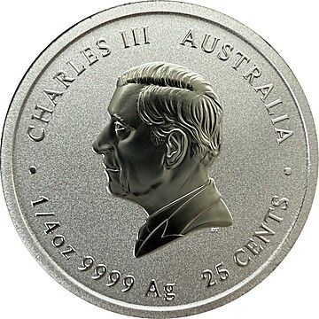 25 Cents – Charles III (1st Portrait – Year of the Snake)