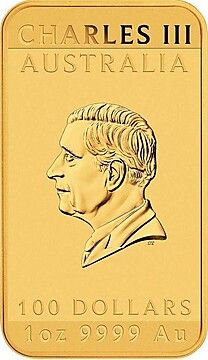 2025 100 Dollars – Charles III (1st Portrait – Chinese Dragon Bullion Bar)