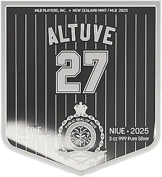 2025 5 Dollars – Charles III (Jose Altuve)