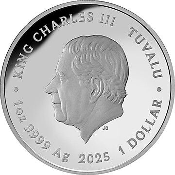 1 Dollar – Charles III (Mother-of-Pearl Clouds)
