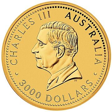 2024-2026 3000 Dollars – Charles III (1st Portrait – Australian Kangaroo – Gold Bullion)