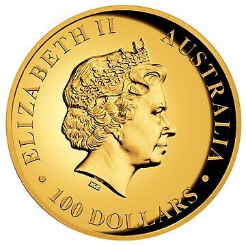 2015 100 Dollars – Elizabeth II (4th Portrait – Kangaroo – Gold Proof High Relief)